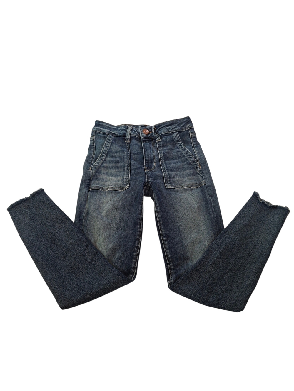 American Eagle Outfitters High Waisted Jeggings Crop Jeans Size 2
